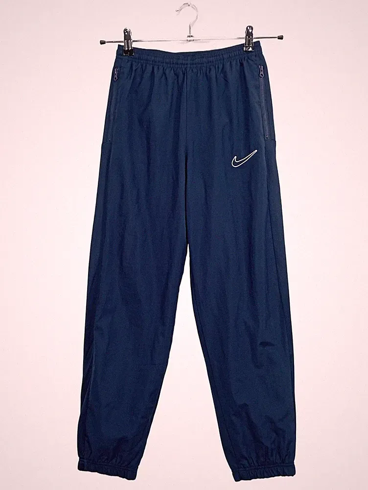 Nike Herren Jogginghose Sportlich Blau L Polyester Uni Logo Reißverschluss