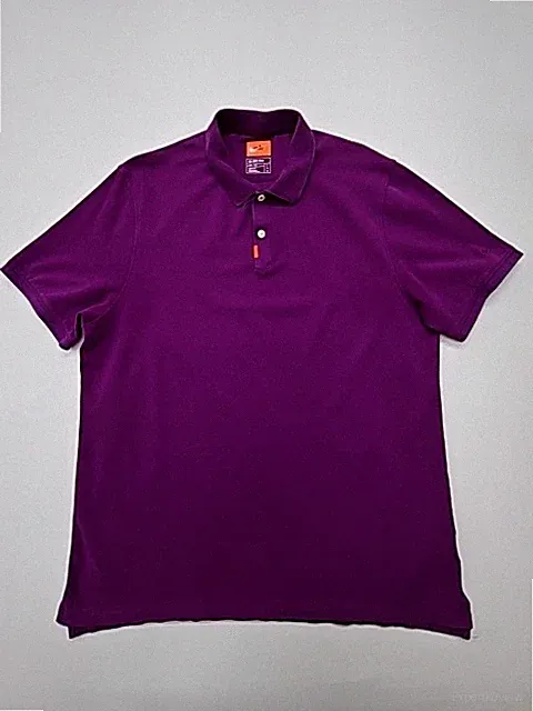 Nike Herren Poloshirt Lila Dri-Fit Big & Tall Größe L Slim Fit