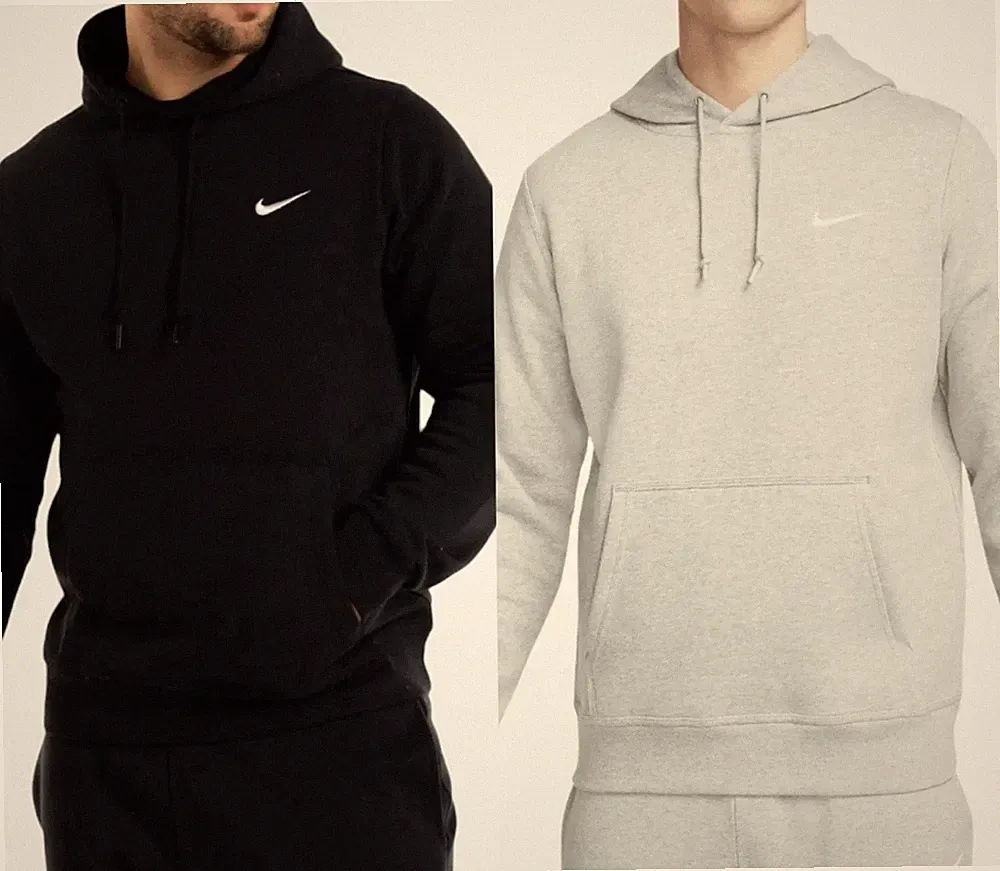 NIKE Herren Solo Swoosh Fleece Hoodie Pullover Freizeitpullover Kapuzen Jogginghose SML