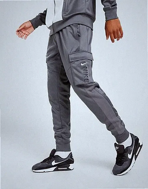 Nike Herren Sportbekleidung Hybrid Poly Knit - 068 (Dunkelgrau/Schwarz/Weiß)