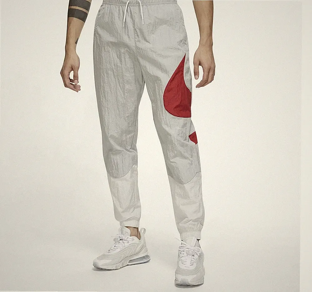 Nike Herren Swoosh Sport Sweatpants Jogginghose Grau Rot Größe M L XL DD5969-077