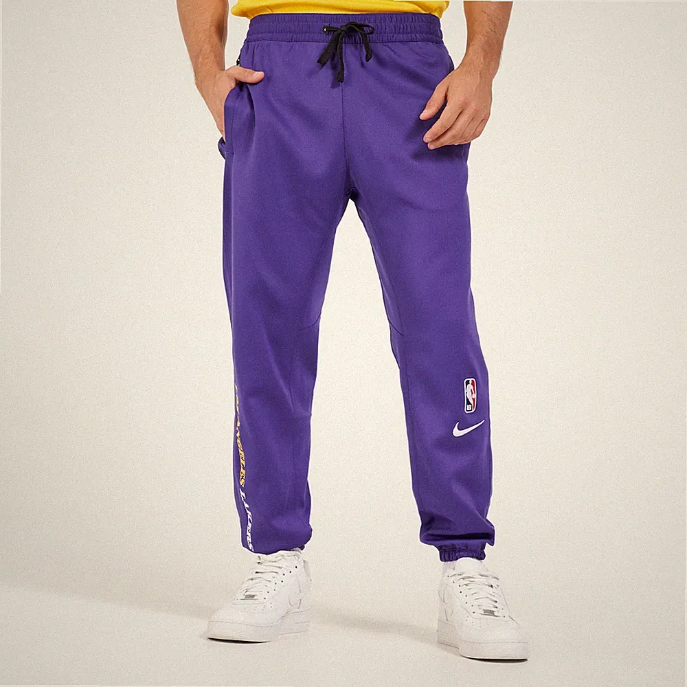 Nike Herren Trainings Hose NBA Los Angeles Lakers CN3974-504 Jogging Sport Gym M