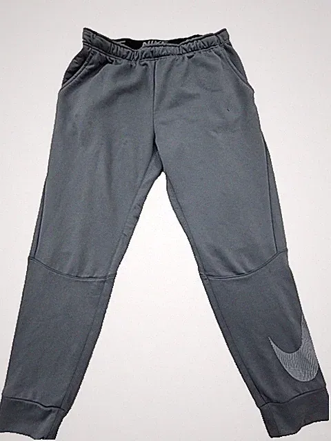 Nike Herren XL Grau Dri-FIT Jogginghose Sweatpants Polyester