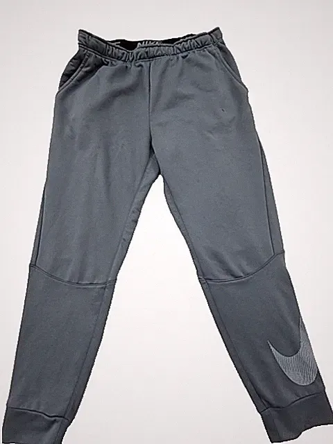 Nike Herren XL Grau Dri-FIT Jogginghose Sweatpants Polyester