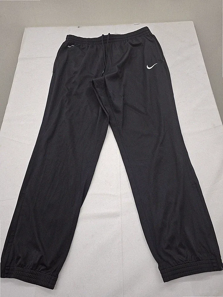 Nike Herren XXL Schwarz Dri-FIT Tapered Jogginghose Kordelzug Hose