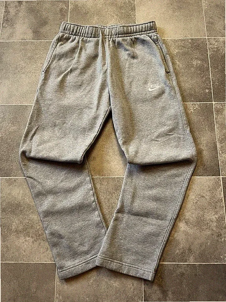 Nike Jogger vintage baggy Jogginghose Retro Unisex Sport grau/weiß Größe XS