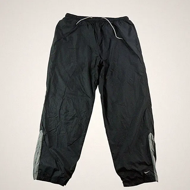 Nike Jogging Swoosh bestickt Y2K Nylon gefüttert Vintage Herren Größe 3XL #QWE3642