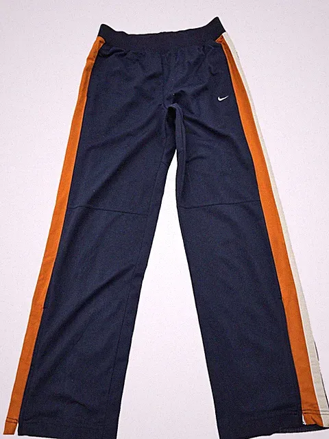 Nike Jogginghose dunkelblau orange gestreift Herren L Activewear