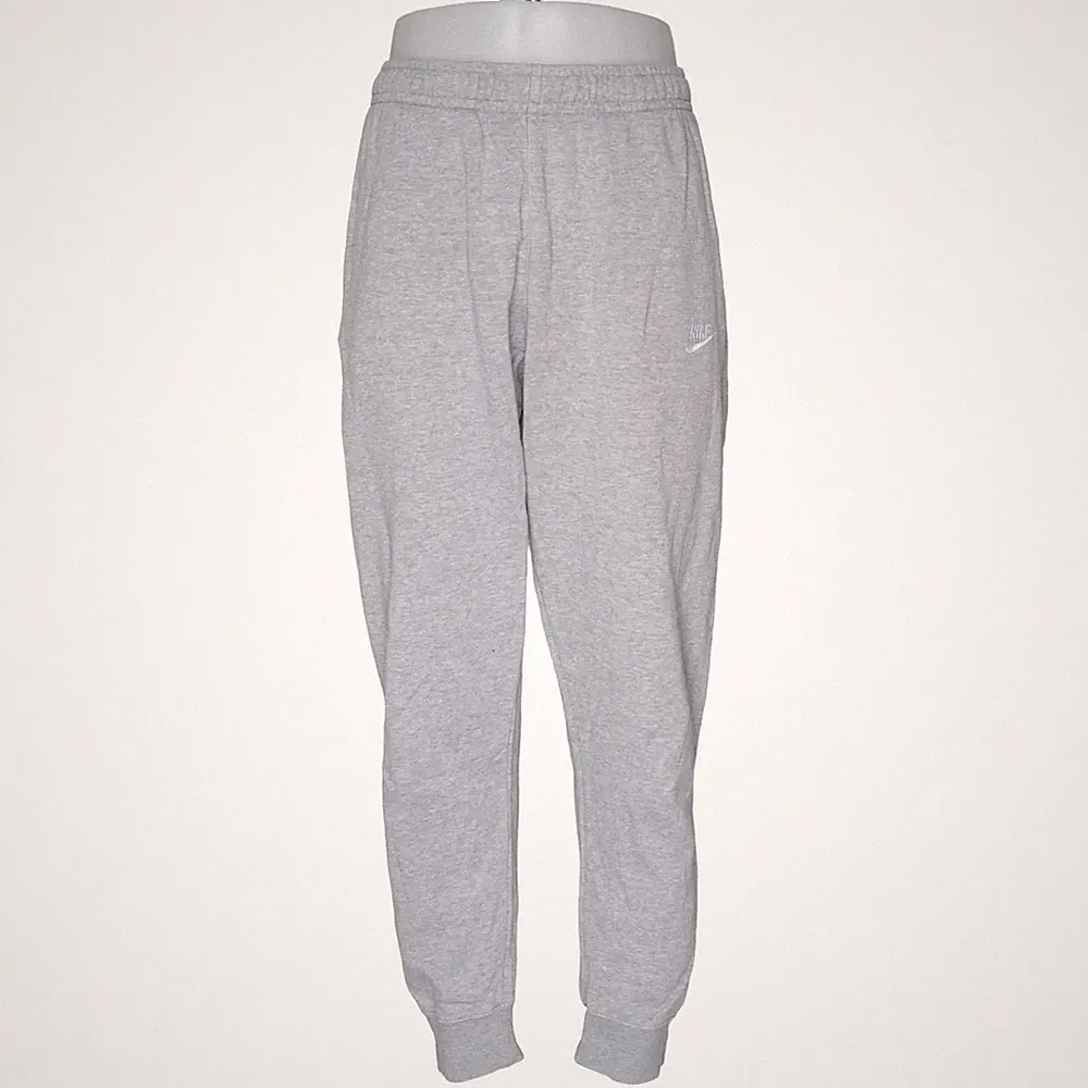 Nike, Jogginghose, Größe: L, Grau, Baumwolle/Polyester, Einfarbig, Herren #54X