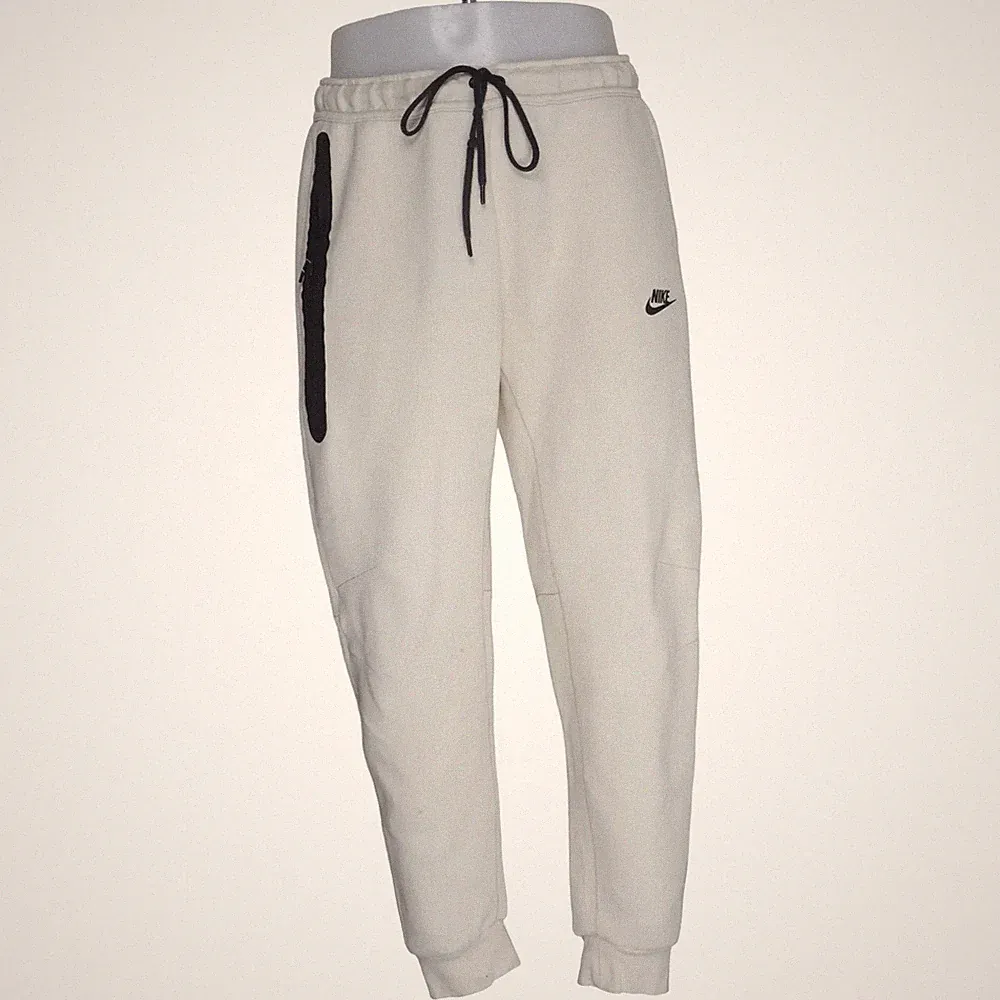 Nike, Jogginghose, Größe: L, model: tech fleece, Beige, Einfarbig, Herren #EPK