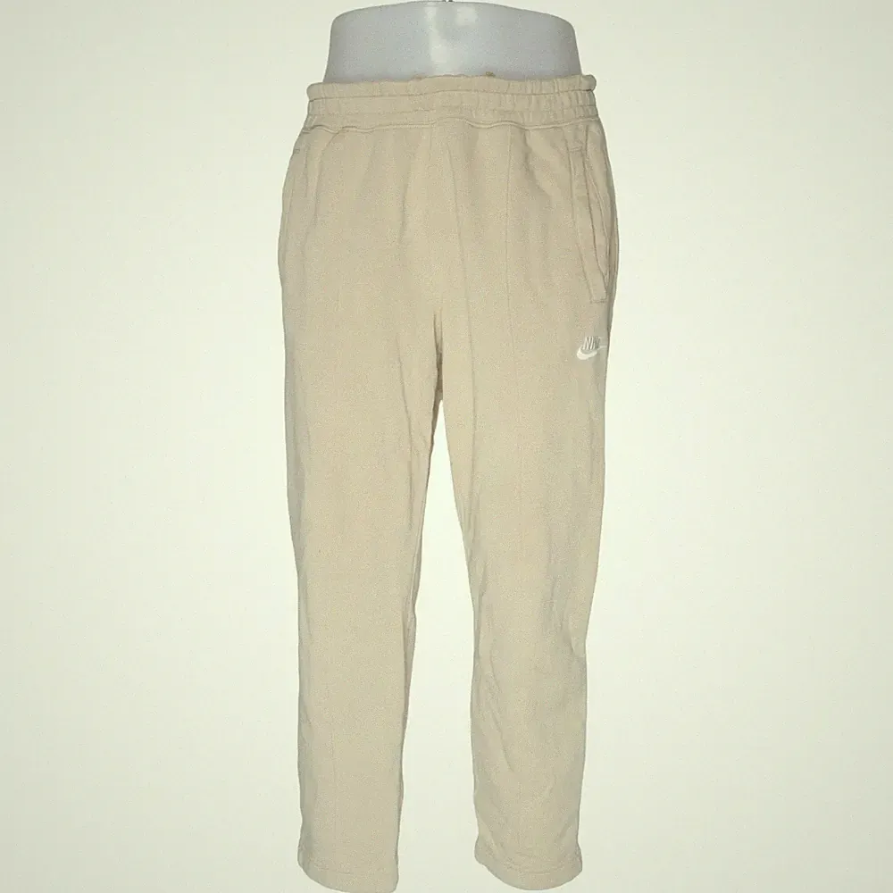 Nike, Jogginghose, Größe: L, Slim Fit, Beige, Baumwolle/Polyester #udG