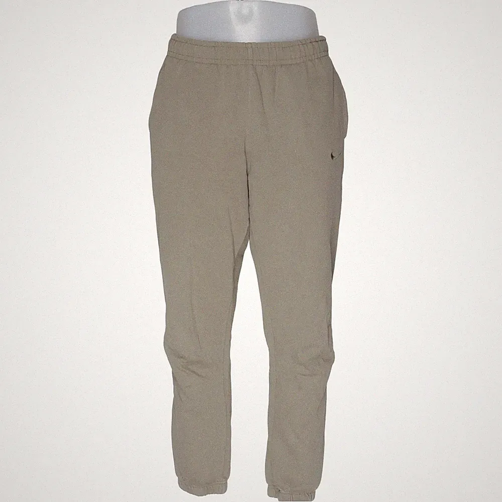 Nike, Jogginghose, Größe: M, Beige, Baumwolle, Einfarbig, Fleece, Herren #tGj