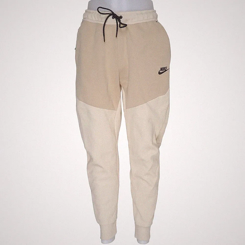 Nike, Jogginghose, Größe: M, Beige, Baumwolle/Polyester, Einfarbig, Sweat #aYs