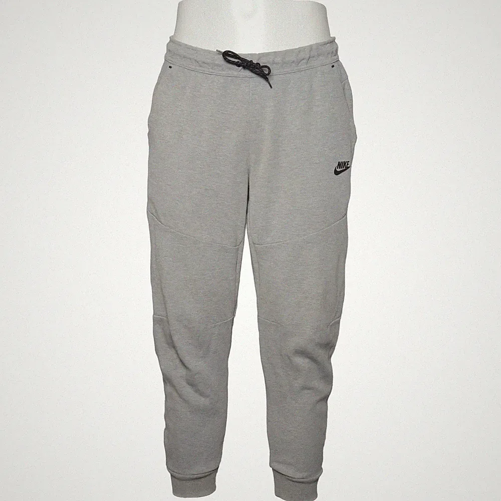 Nike, Jogginghose, Größe: M, Grau, Baumwolle/Polyester, Einfarbig, Herren #D68