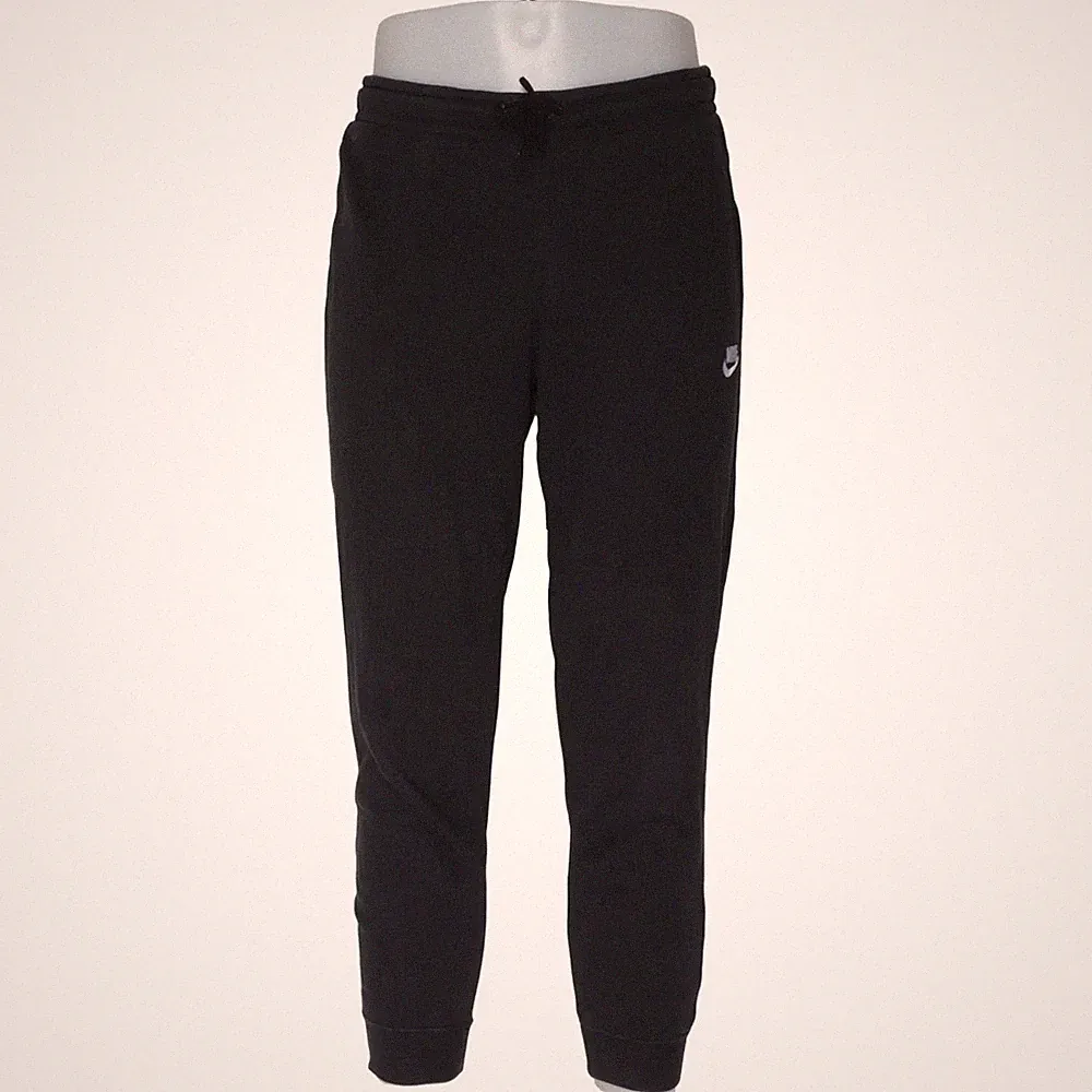 Nike, Jogginghose, Größe: M, Schwarz, Baumwolle/Polyester, Einfarbig, Sweat #U25