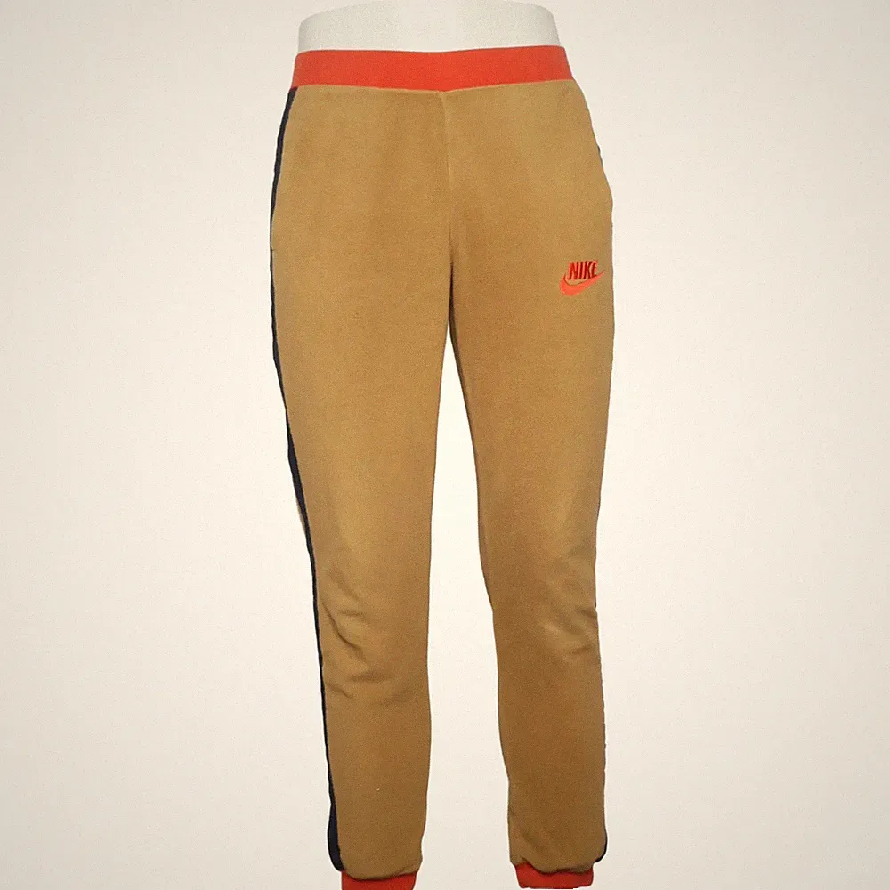 Nike, Jogginghose, Größe: S, Braun/Orange/Blau, Polyamid/Polyester, Fleece #rRm