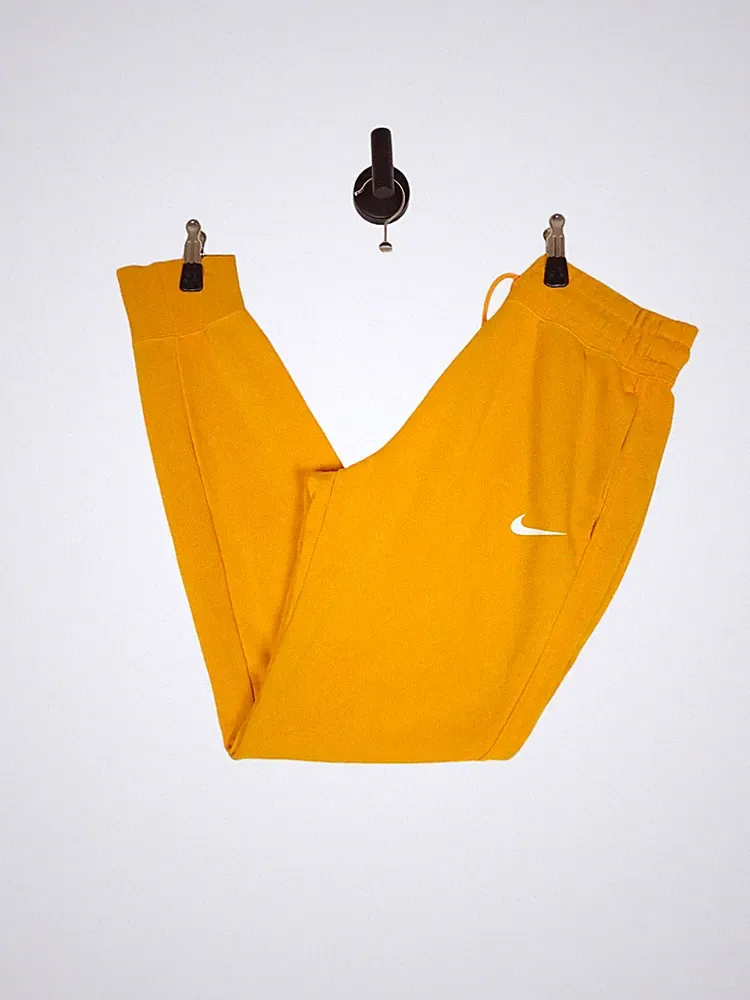 Nike Jogginghose Größe Small W26 bis 28 Gelb Herren Tapered Jogging Hose