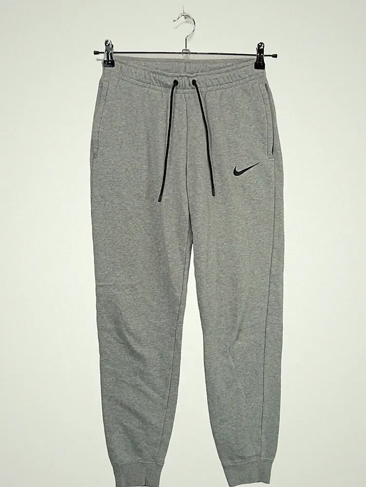 Nike Jogginghose Herren Gr. 46 S Grau Logo Sweatpants Sporthose