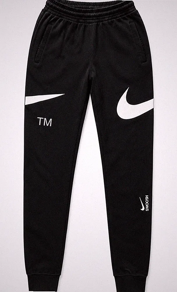 Nike Jogginghose Herren Schwarz Weiß Gr. S