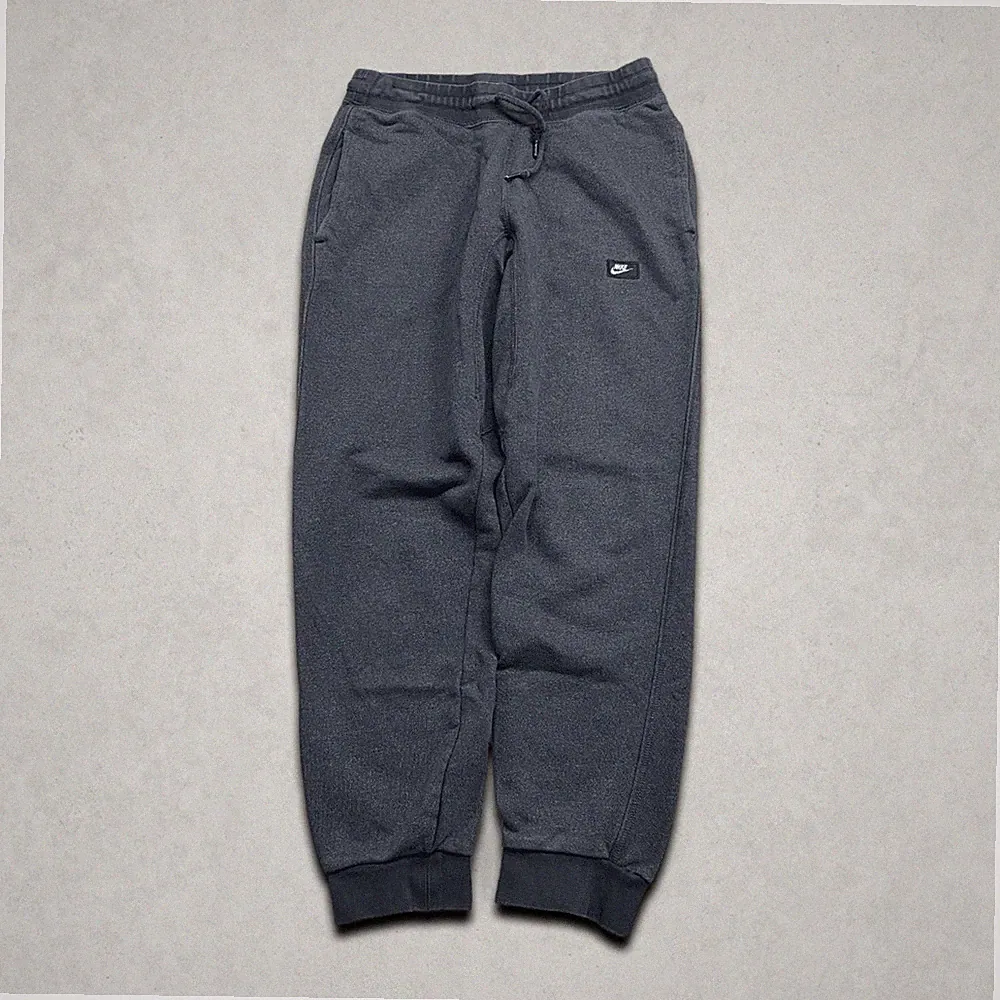 Nike Jogginghose Herren Small Swoosh Logo Fleece Kordelzug Hose, Navy
