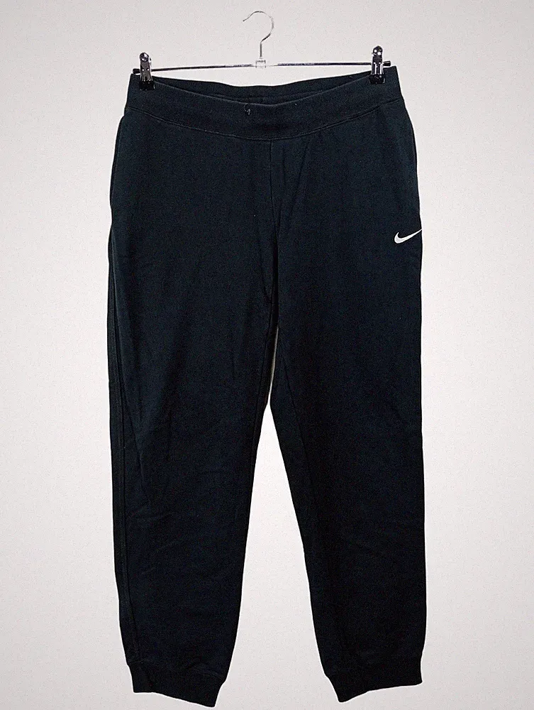 Nike Jogginghose Herren Trainingshose Baumwolle Schwarz Gr. 50 L Logo Sport