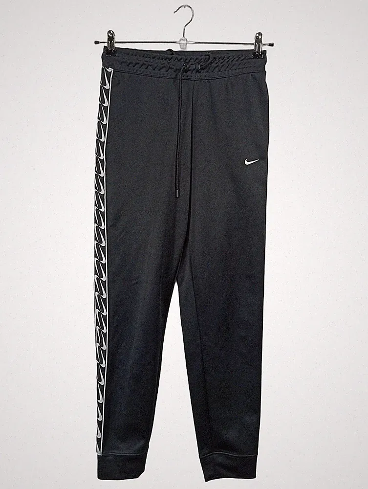 Nike Jogginghose Logo Tape Herren Hose Sport Schwarz Gr. 46 S