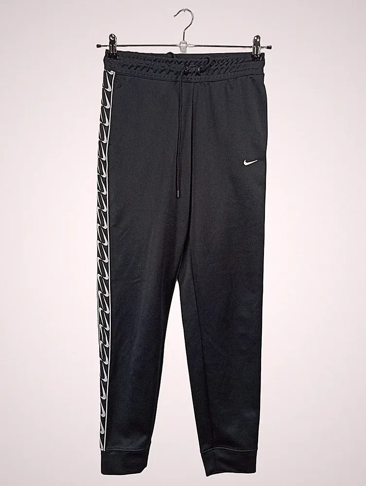 Nike Jogginghose Logo Tape Herren Hose Sport Schwarz Gr. 46 S