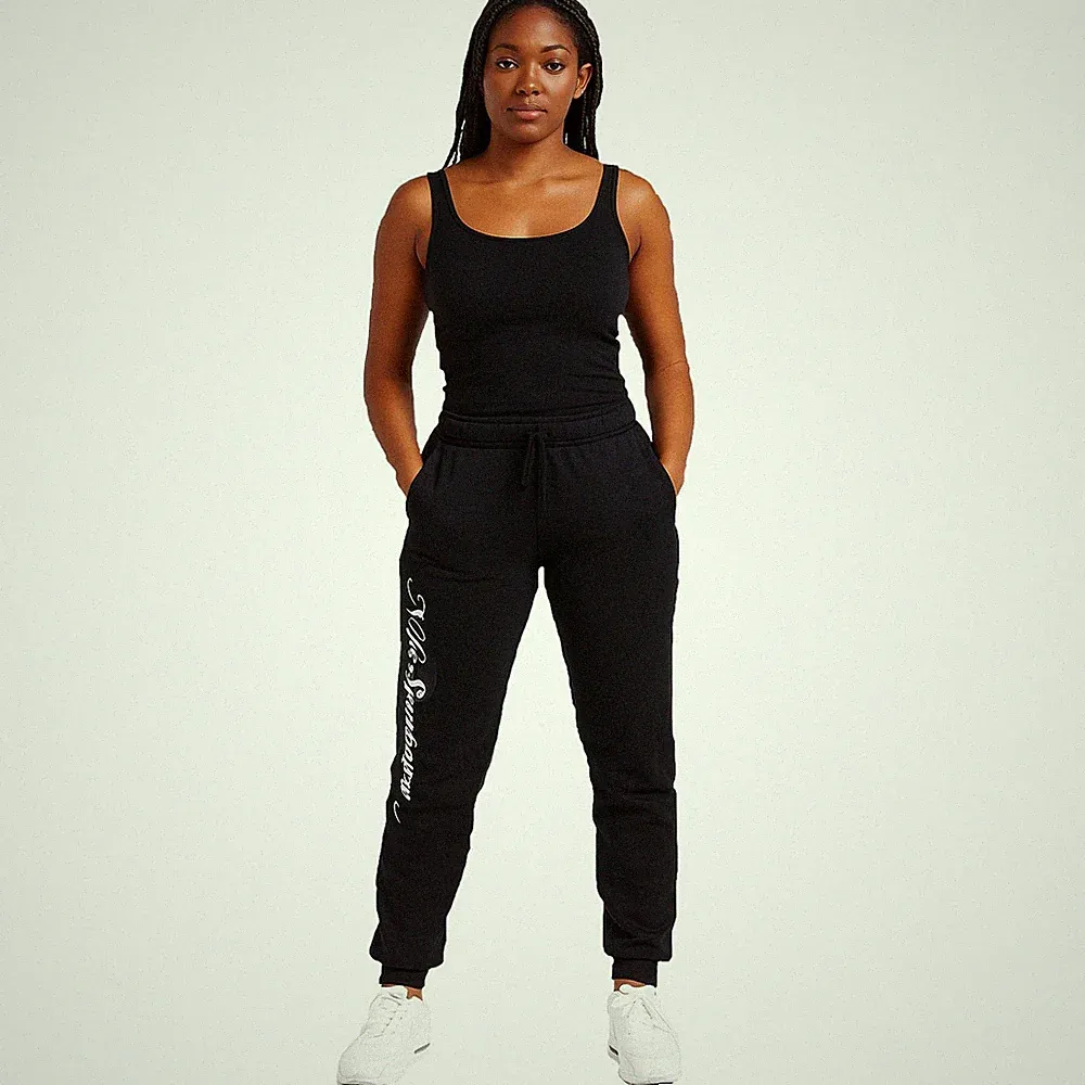 Nike Jogginghose Sporthose Sweatpants Club Fleece Graphic Hose Damen schwarz