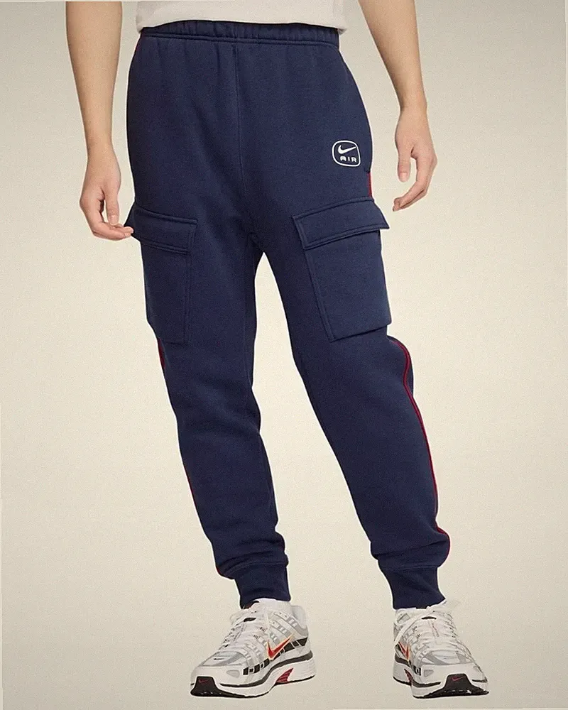 Nike Jogginghose Sportswear Air Cargo Fleece Sporthose Herren Jogger Navy Blau