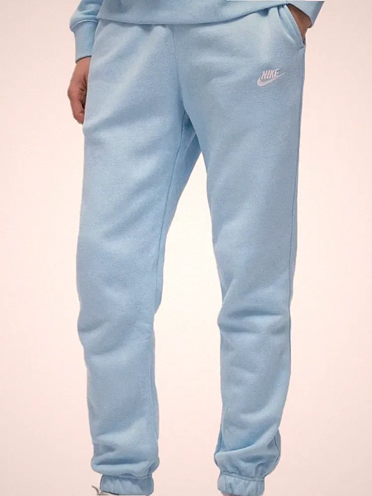 Nike Jogginghose Trainingshose Sporthose Herren Club Fleece Größe S Babyblau Neu