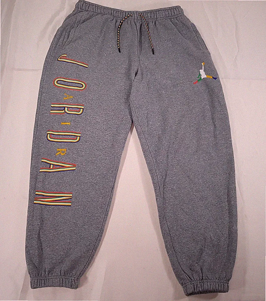 NIKE JORDAN GRÖSSE L W30-37 "L26" HERREN GRAU BAUMWOLLE JOGGINGHOSE TRAININGSANZUG SWEATPANTS