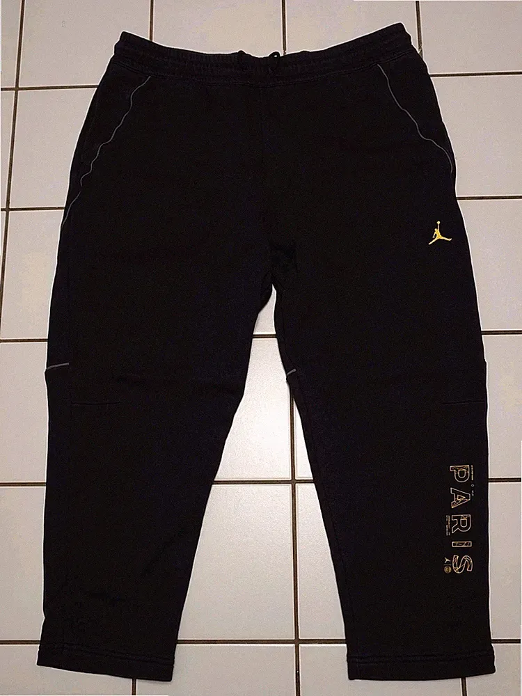 NIKE JORDAN Jogginghose Herren Gr. XL schwarz gelb PARIS
