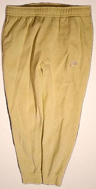 Nike Men Fleece Jogger Sweatpants Standard Fit Limelight Neon Yellow Size Large