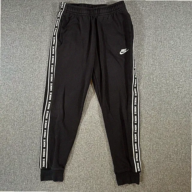 Nike Mens Joggers Black Tape Logo Sweatpants Fleece Pants Size Small Activewear