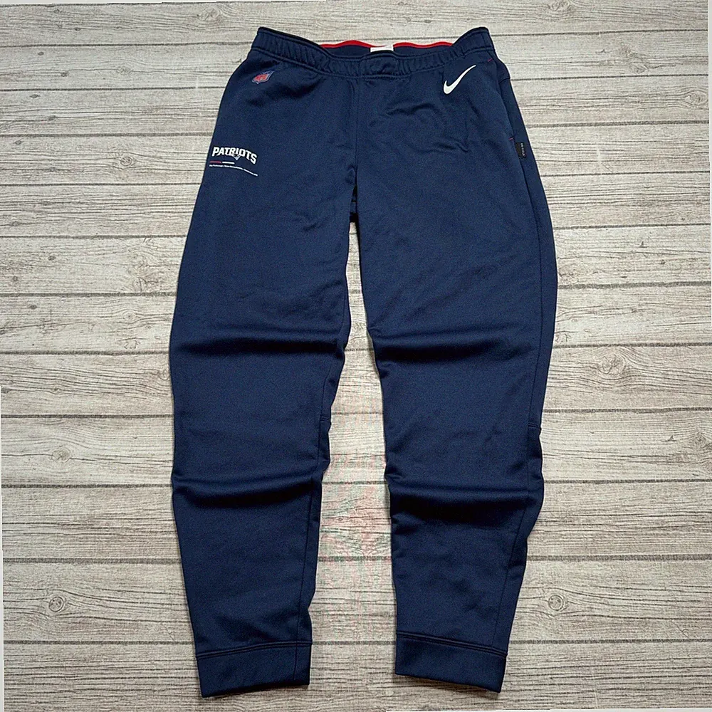 Nike New England Patriots Sweatpants Men's Large Blue Therma-FIT NFL Activewear
