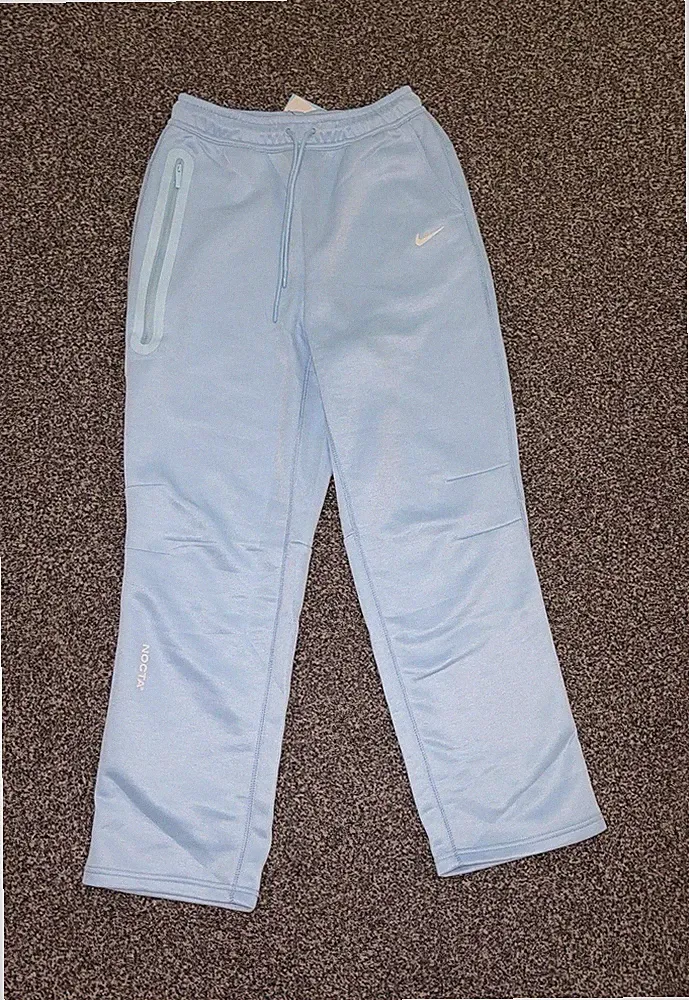Nike NOCTA Damen Jogginghose M blau Polyester, gerades Bein, Taschen