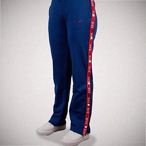 Nike NSW Damen Trainingshose Druckknopf AR9841-438 Sport Laufen Blau Jogging L