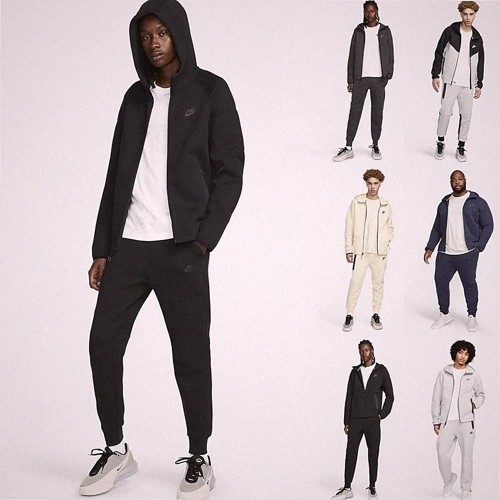 Nike NSW Tech Fleece Herren Jogginganzug Sweatanzug Kapuzenjacke + Jogginghose