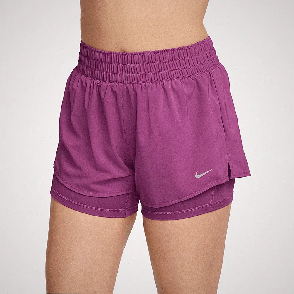 Nike One Dri-FIT 2-in-1 Damen Shorts DX6012-518 Kurze Hose Laufen Jogging XL