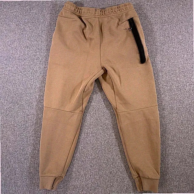 Nike Tech Fleece Joggers Mens Small Tan Cream Colorblock Sweatpants Slim Fit 👟
