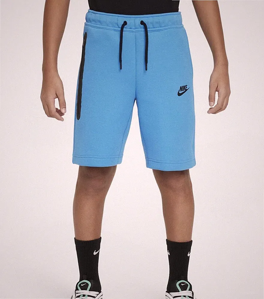 Nike Tech Fleece Jogging Kurzhose Kids Shorts blau Gr. S