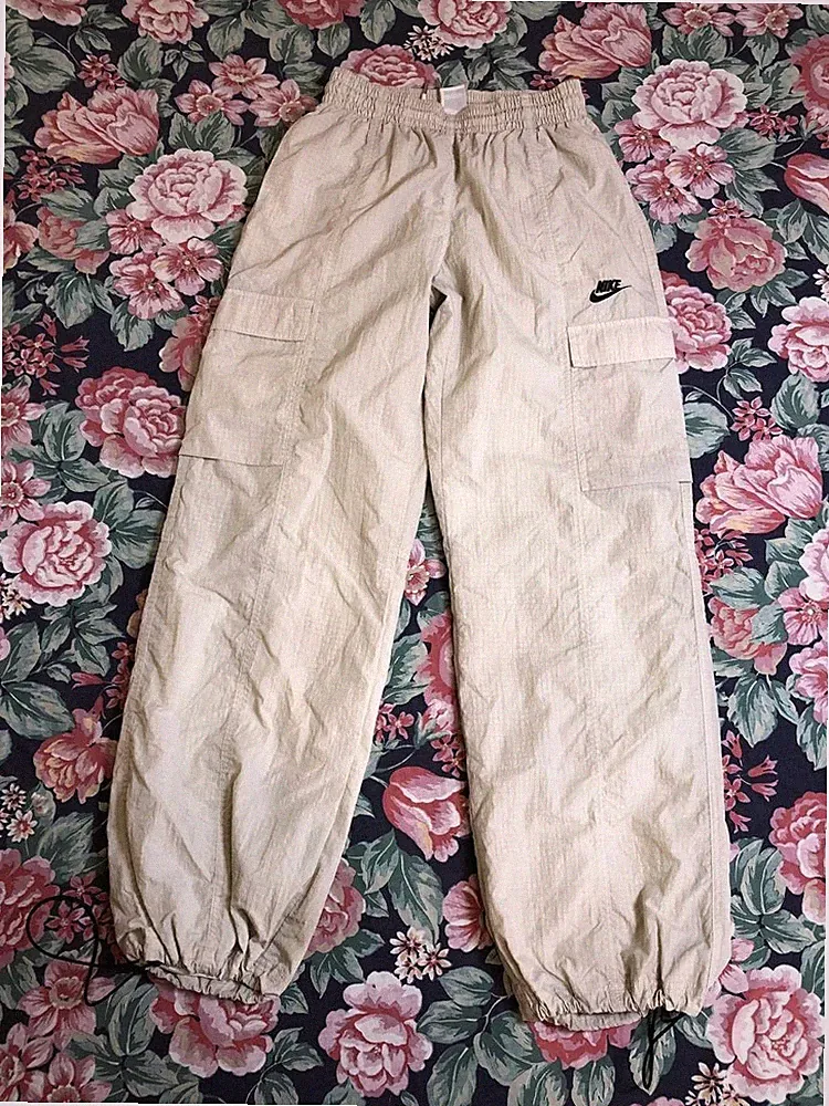 Nike Tech Pack Hose Herren S Cargo Kordelzug Leicht Swoosh Nylon