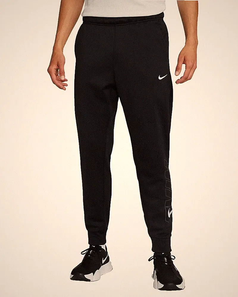 Nike Therma-FIT Sporthose Trainingshose Fleece Schwarz FB6892 010