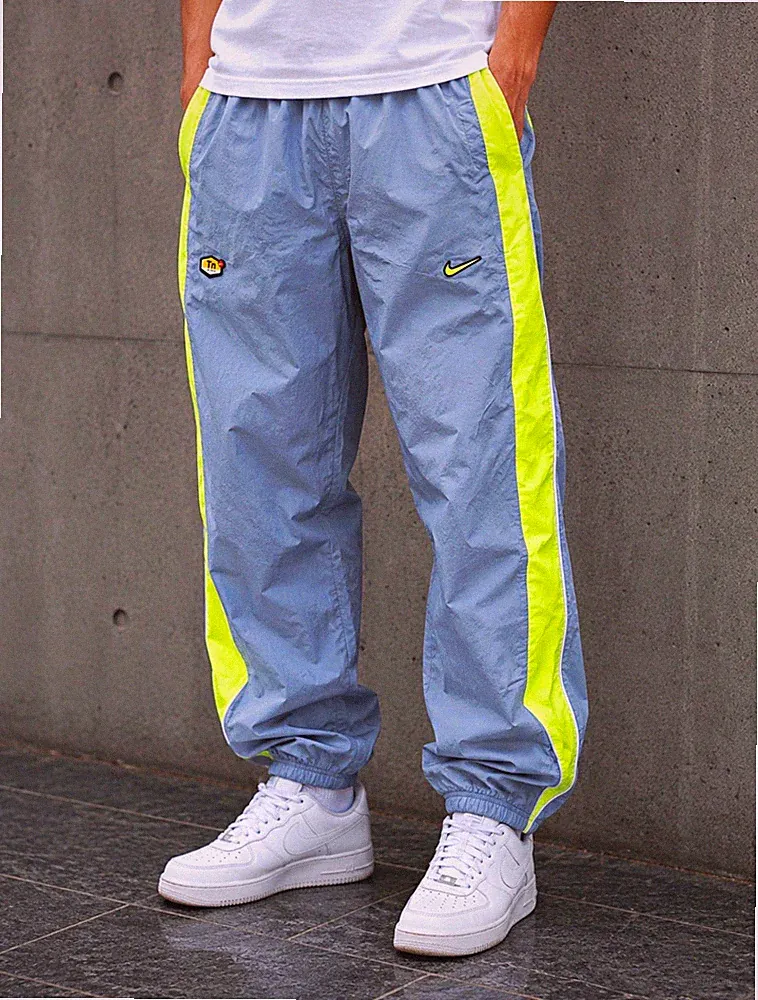 Nike TN Trackpants Jogginghose Grau-Gelb Größe S