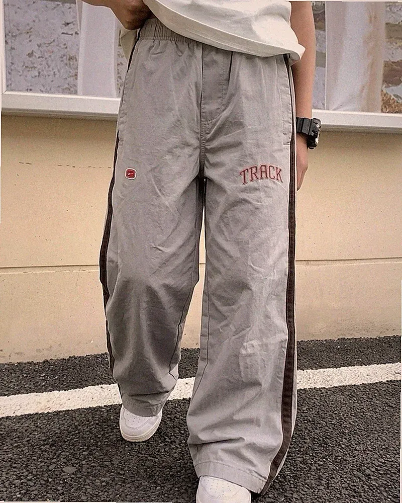 Nike Track Pant Hose grau Y2K Streetwear Vintage Style S