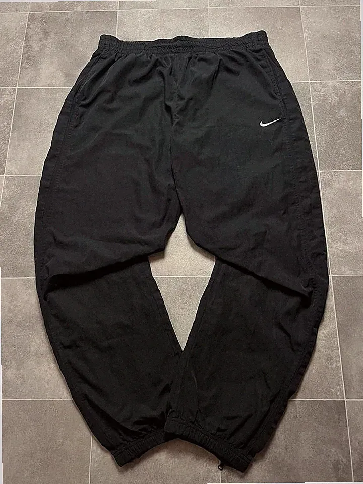 Nike Trackpants vintage baggy schwarz/weiß Jogginghose Retro Herren Größe XXL