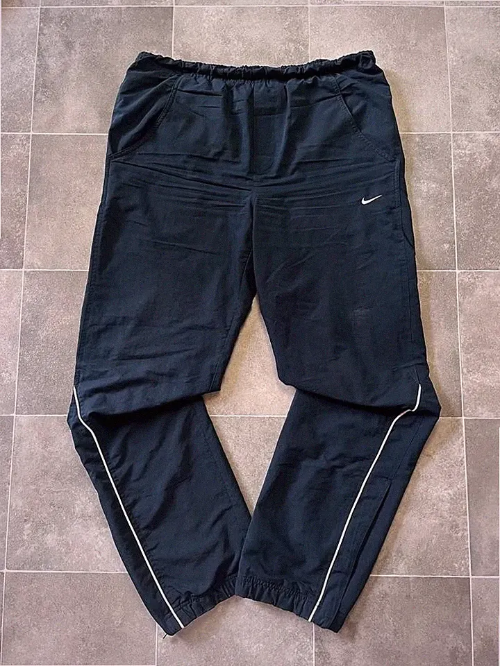 Nike Trackpants Y2K baggy Jogger Herren dunkelblau/weiß Jogginghose Größe M