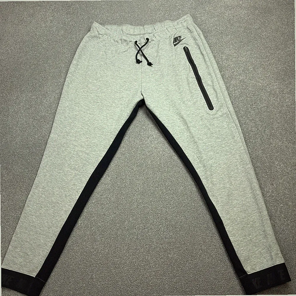 Nike Trainingshose Erwachsene Large Grau Swoosh Hip Hop Baggy Jogginghose Herren