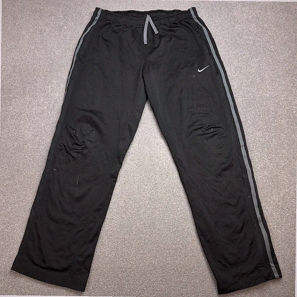 Nike Trainingshose Erwachsene Large schwarz Swoosh Y2K Sport Hip Hop Baggy Jogginghose Herren*