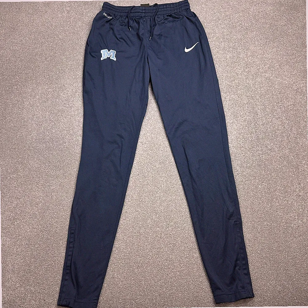 Nike Trainingshose Erwachsene Small Blau Y2K Swoosh Sport Fußball Jogginghose...